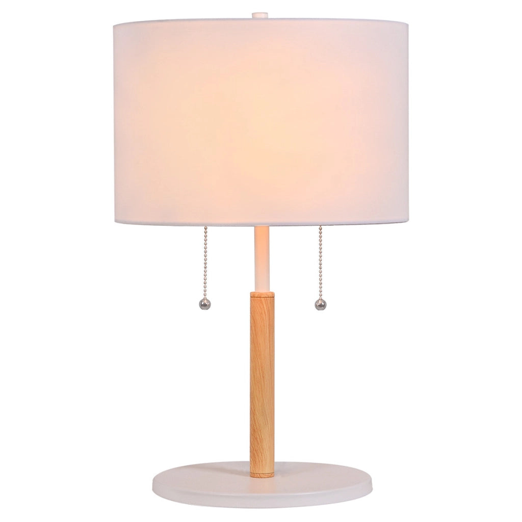 Lampada da tavolo classica bianca Fogo 2xE27 Light Prestige