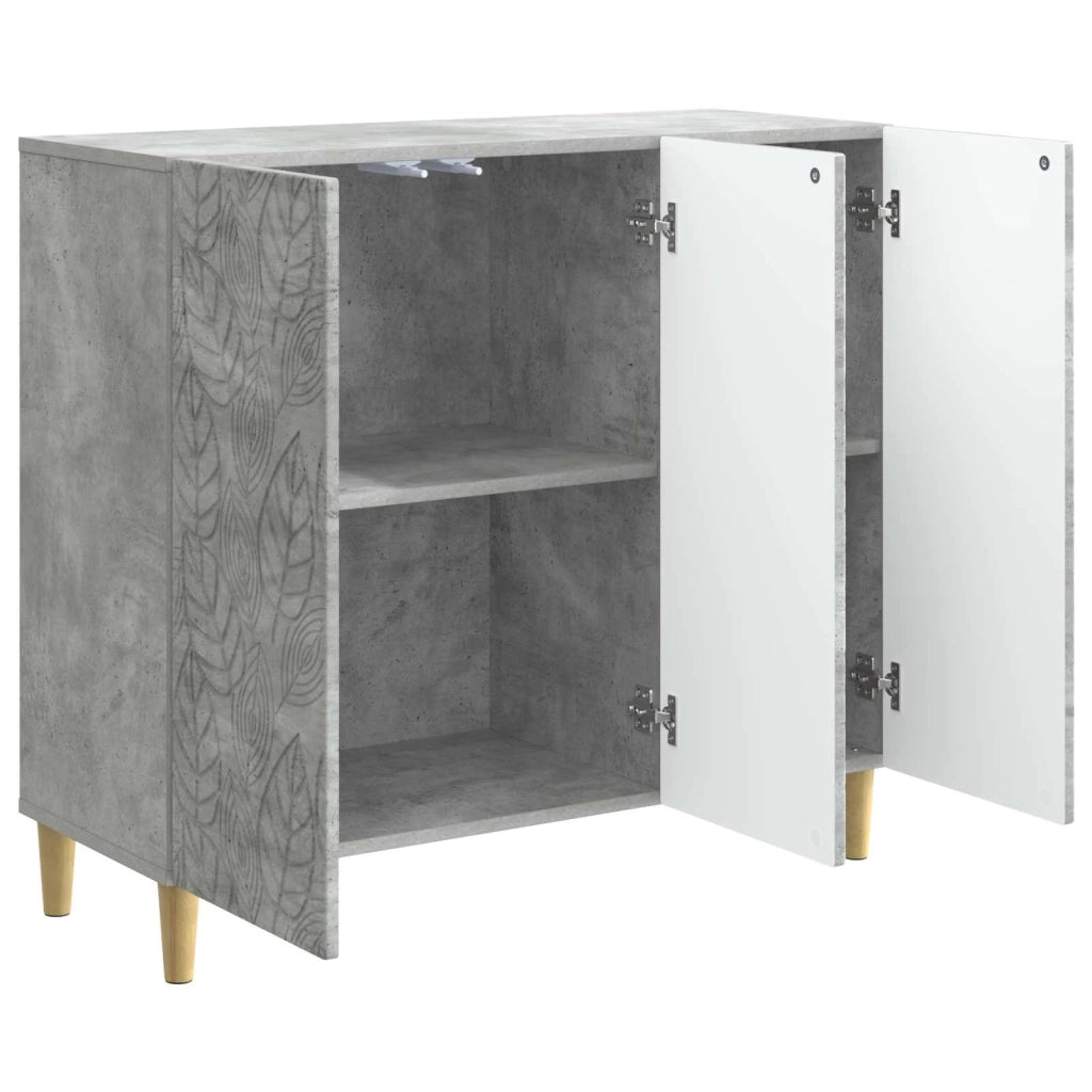 Credenza Grigio Cemento 89 x 34,5 x 80 cm Legno ingegnerizzato 895108