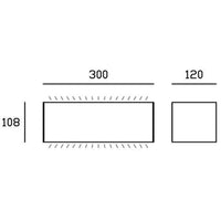 Applique Da Esterno Maxi Biemissione Box Alluminio Caffè 40W Led 4000K