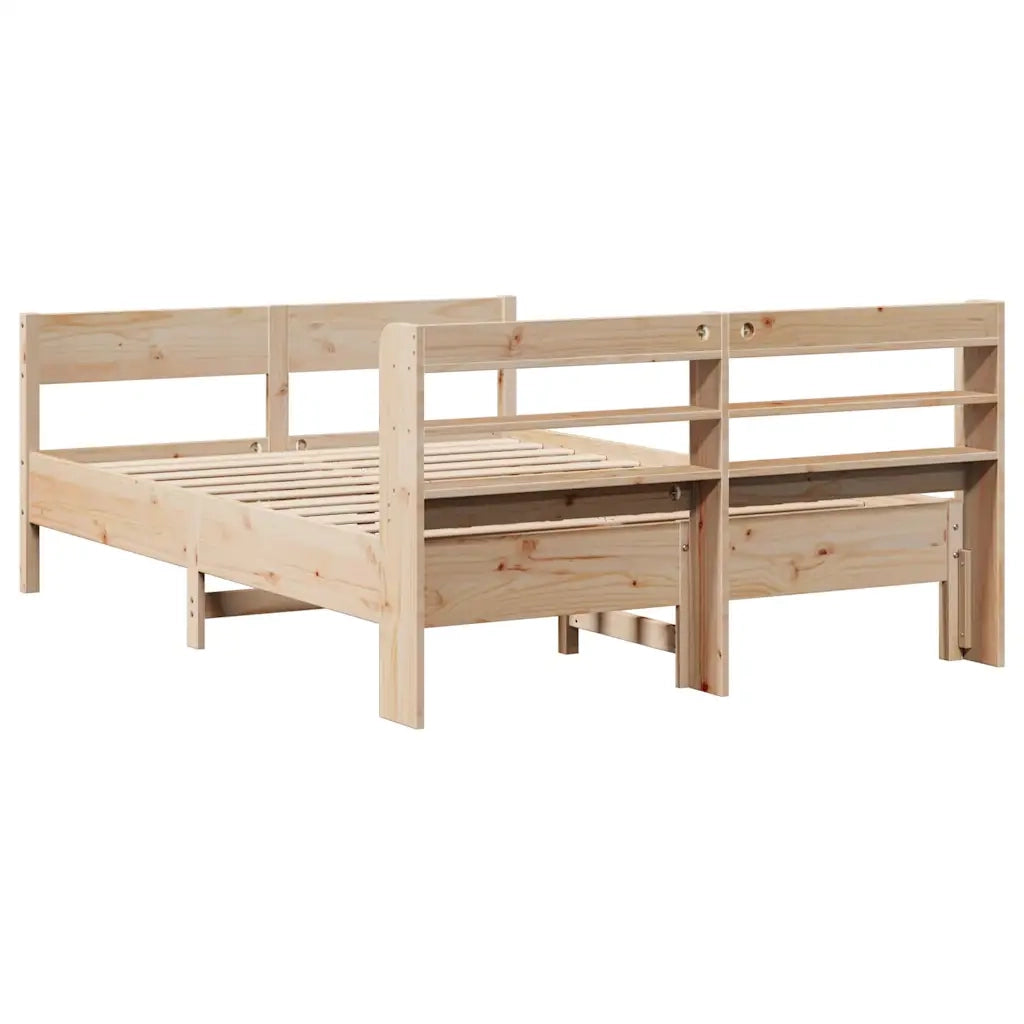vidaXL Letto senza Materasso 135x190 cm in Legno Massello di Pino