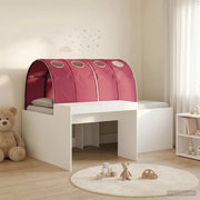 Letto con Tunnel 4 pcs Bianco e Rosso Legno ingegnerizzato 3423669