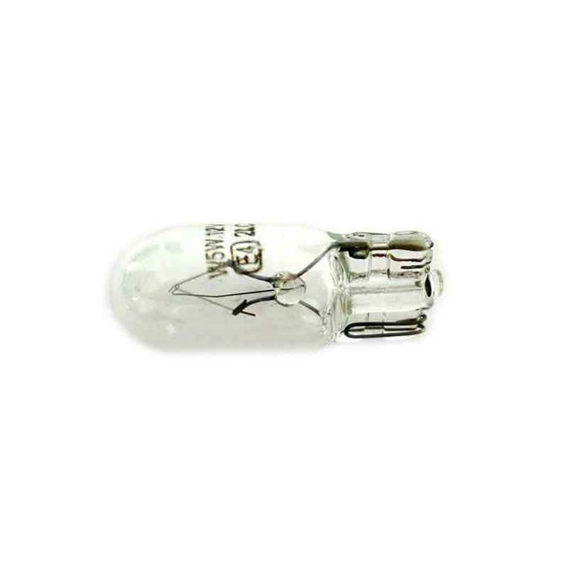 10 Lampade Alogene T10 W5W 12V 5W Tutto Vetro W2,1x9,5d per Auto Interni Targa