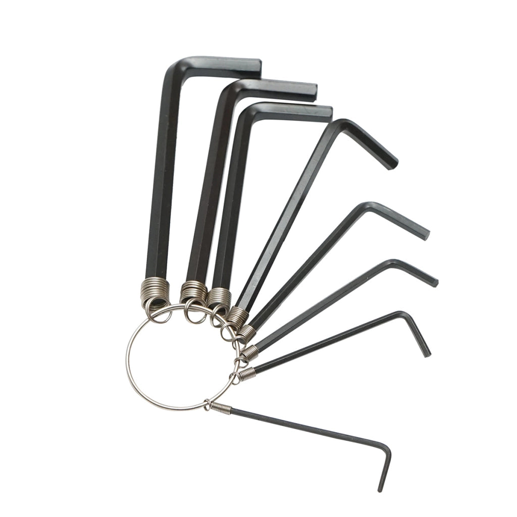 Set di 8 chiavi esagonali da 1,5 a 6 mm, acciaio al carbonio HRC 48-52 Crownman