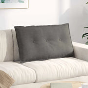 Cuscino per Schiena Grigio chiaro 80 x 50 cm Tessuto in Cords 42014736