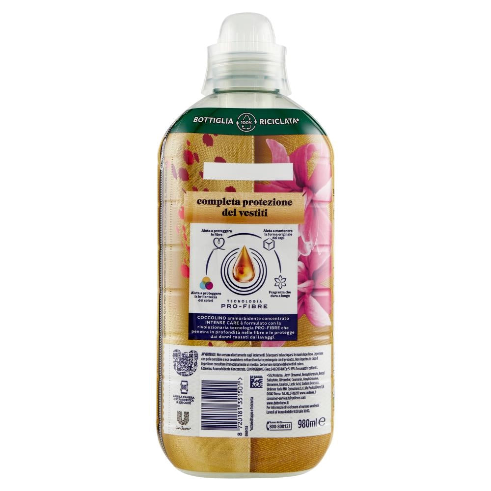 COCCOLINO AMMORBIDENTE CONCENTRATO INTENSE CARE SANDALO & CAPRIFOGLIO 42 LAVAGGI 980 ML