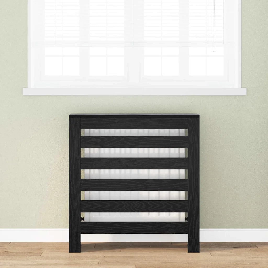 Copertura per radiatori Rovere Nero 78 x 20 x 82 cm 869218