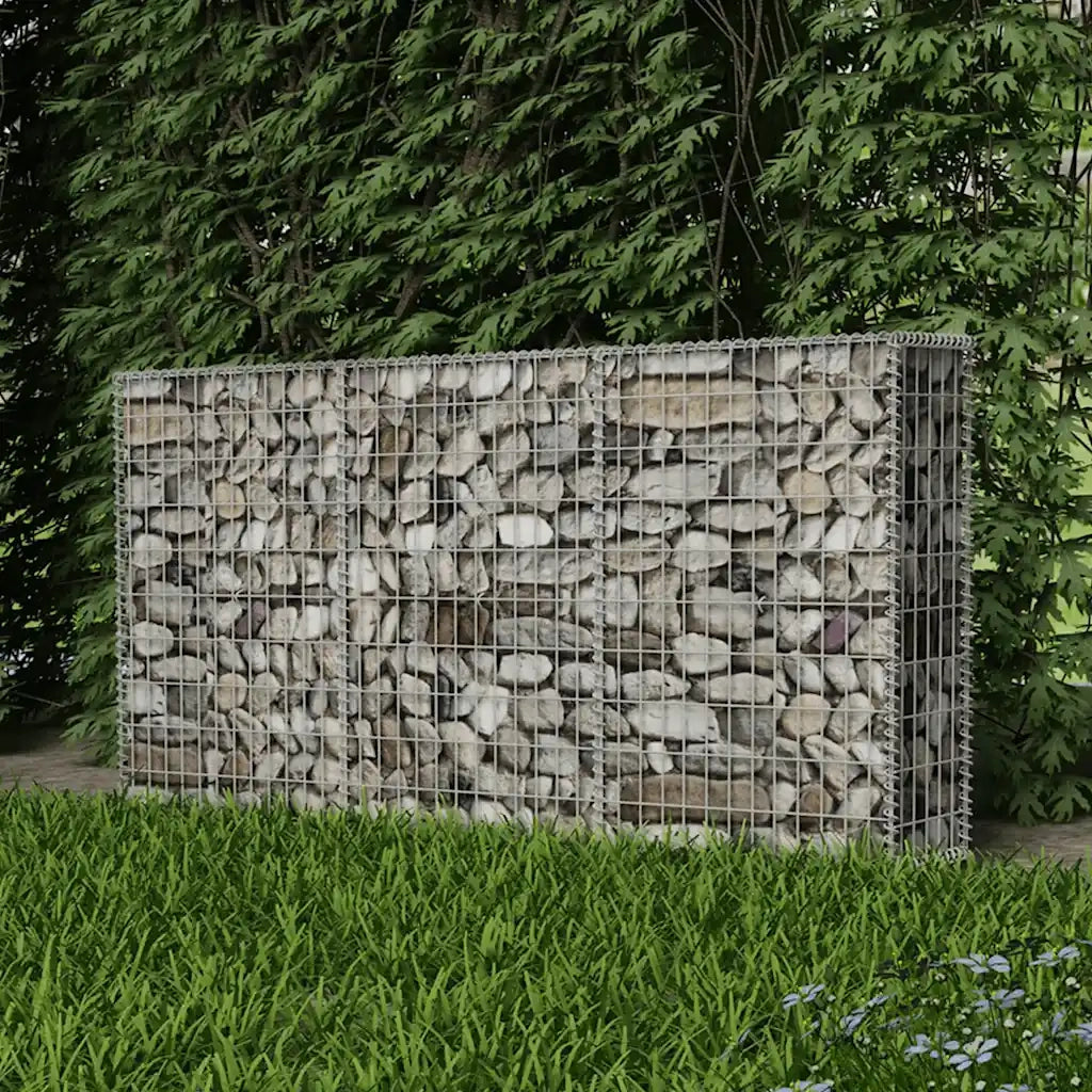 Gabbione in Rete in Acciaio Zincato 200x30x100 cm 142548