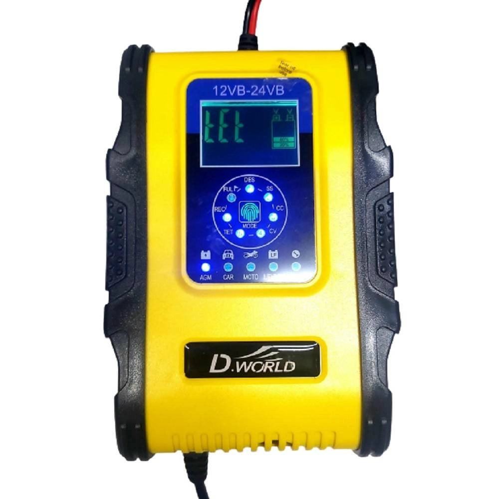 Trade Shop - Caricabatterie Intelligente Avviatore Emergenza Batteria Auto 12v-18a 24v-9a Tk500 -
