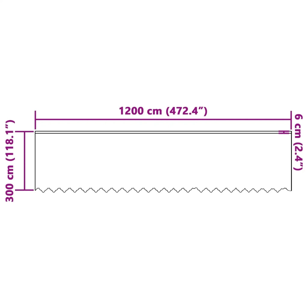 Tenda in Pizzo con tende Bianco 300 x 1200 cm Poliestere