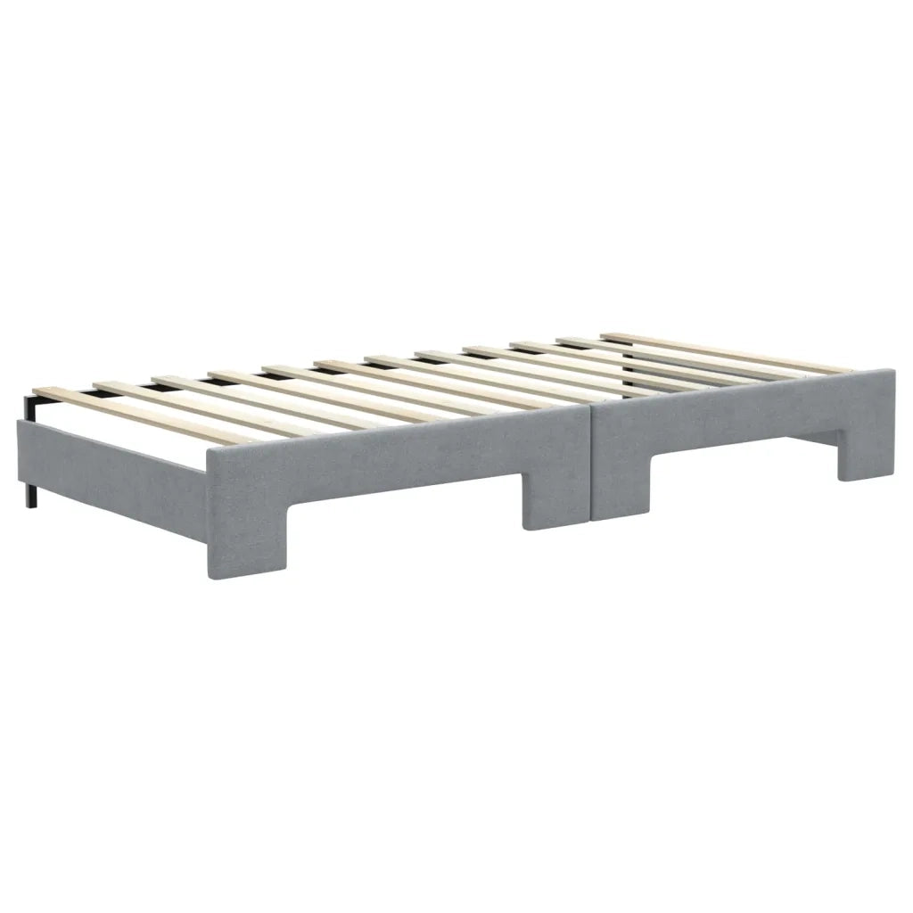 Divano Letto con Letto Estraibile-Sofa Letto-Daybed Grigio Chiaro 100x200 Tessuto 928409