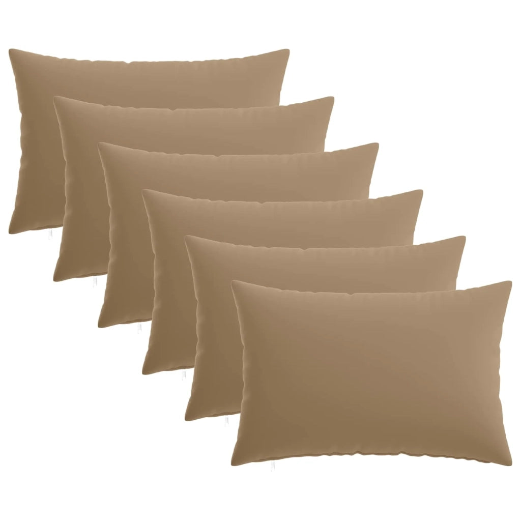 Federa 6 pz HEERLEN Tortora 50 x 80 cm Poliestere 912060