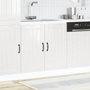 Mobile Base Lavello Lucca Bianco Lucido in Legno Multistrato 853689