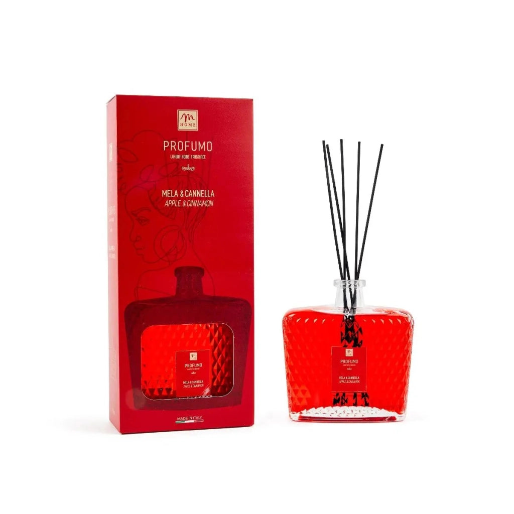 DIFFUSORE DI FRAGRANZA MELA E CANNELLA IN BOTTIGLIA DIAMANTE  700 ML