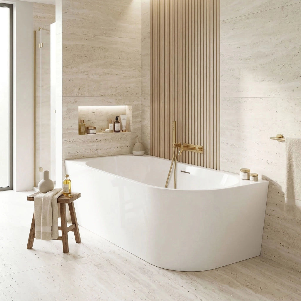 Vasca Bagno Sydney Bellanto Sinistra 160cm Copritappo bianco