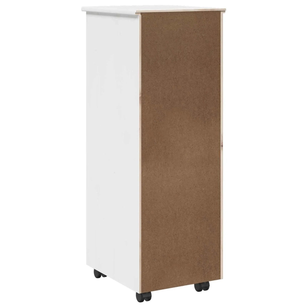 Mobile con Ruote con ruota Bianco 34 x 39 x 93,5 cm 42028365