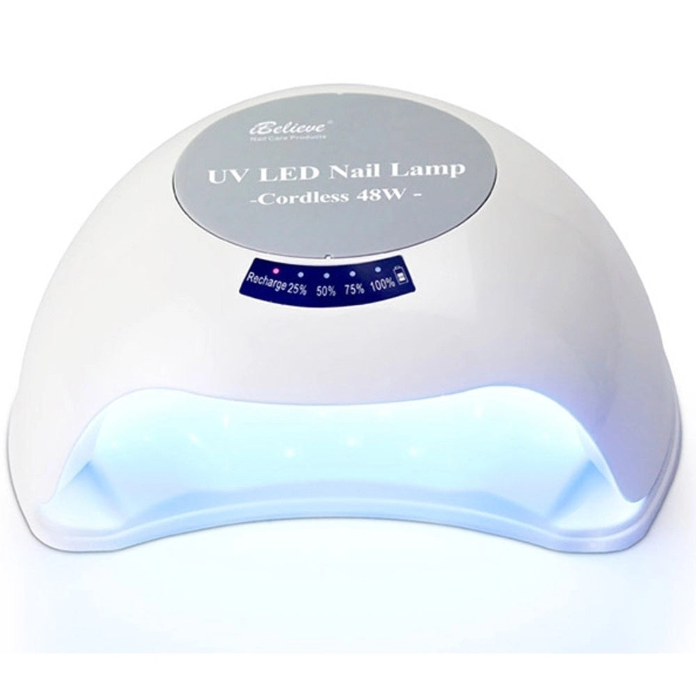 Trade Shop - Lampada Uv Senza Fili Tp68 48w Led Doppia Luce Sensore Fornetto Unghie Nail Art -