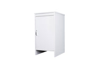 Mobile Lavanderia da Esterno 46,5x49x84 cm in PVC Bianco