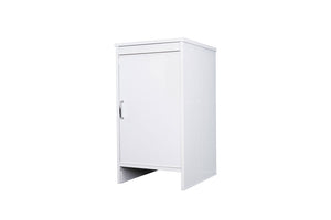 Mobile Lavanderia da Esterno 46,5x49x84 cm in PVC Bianco