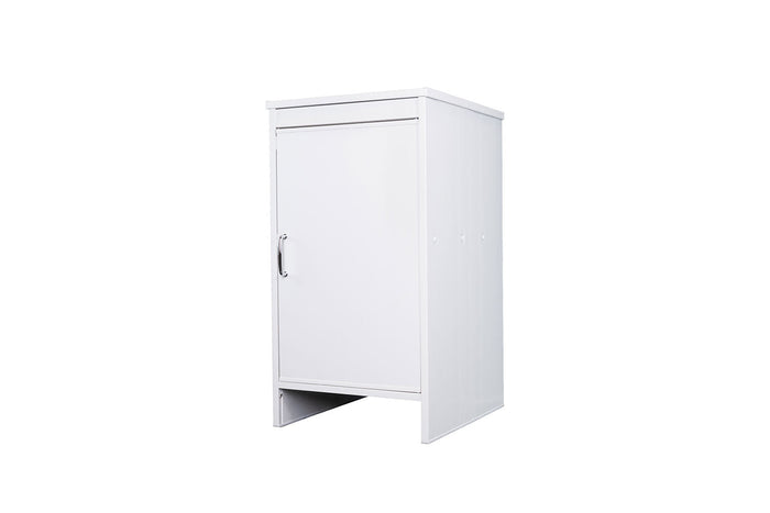 Mobile Lavanderia da Esterno 46,5x49x84 cm in PVC Bianco