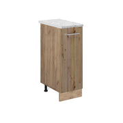 Vicco Armadio cucina dispensa alto Rovere artigianale 30 cm PL Marmo