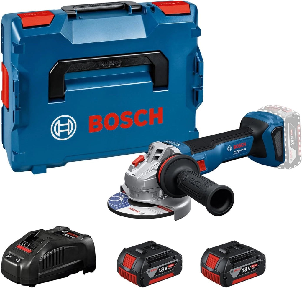 Bosch Professional 18V System Smerigliatrice angolare a batteria GWS 18V-11 (diametro disco 115 mm, senza batteria/caricabatteria)