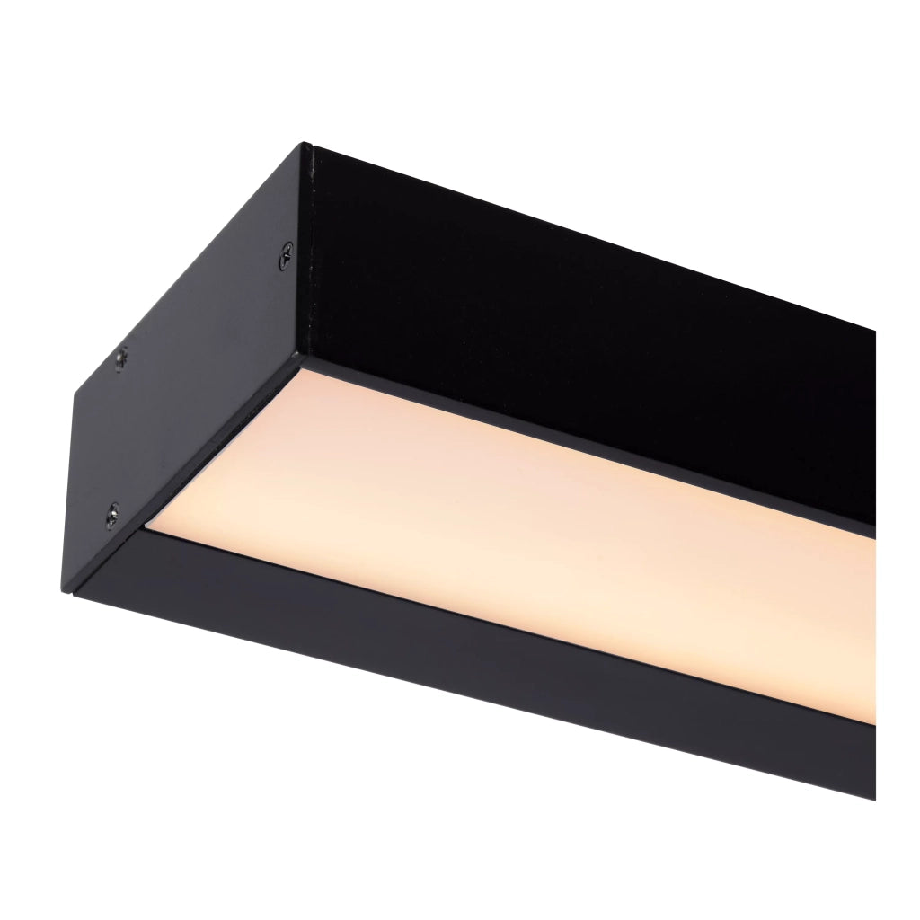 Applique bagno nera barra 90 cm Alexa LED 13W Lucide