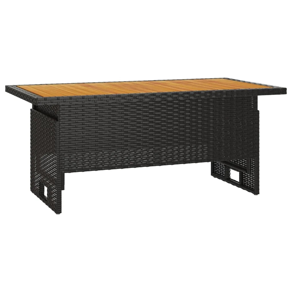 Set Divani da Giardino 3 pz con Cuscini Nero in Polyrattan 362177