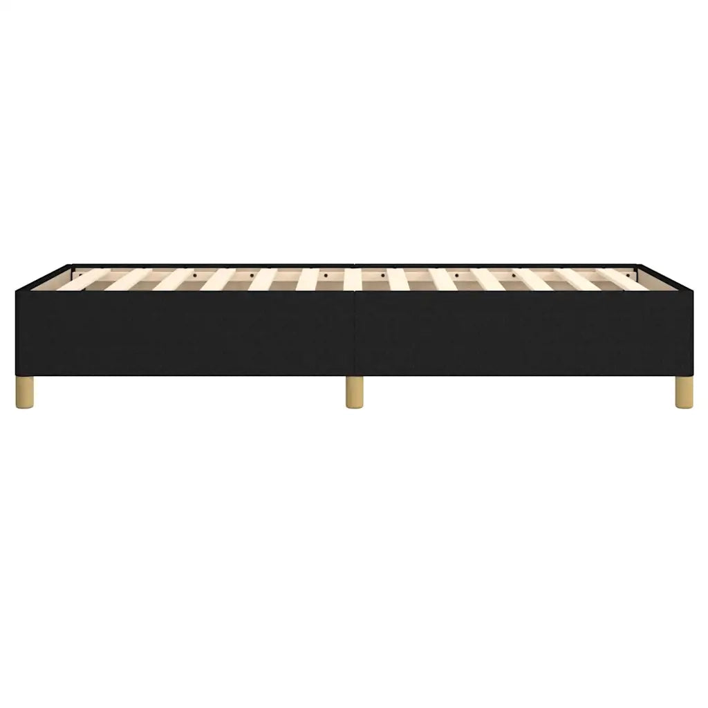 Letto singolo | Letto per adulti | Giroletto senza Materasso Nero 100x200 cm in Tessuto