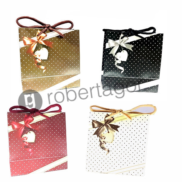 SET 10 BUSTINE IDEA REGALO PACCHETTI CONFEZIONI IMBALLAGGIO CARTA NATALE BUSTA