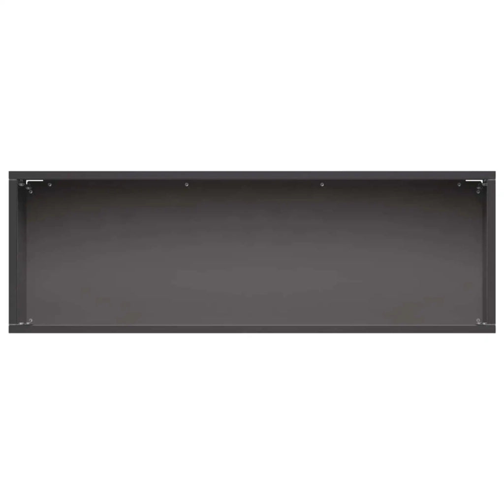 Vaso da giardino Nero 60 x 20 x 20 cm Acciaio laminato a freddo 8005148