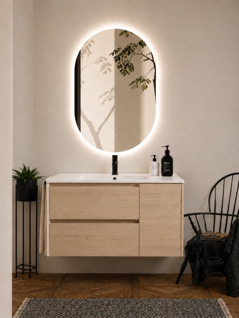 Mobile bagno con lavabo ORIGENBATH ITACA senza specchio 100x45 cm estepa