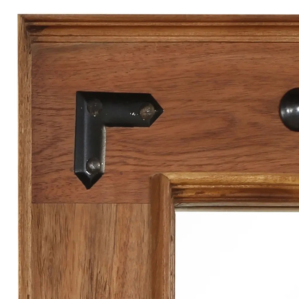 Specchio-Specchio Decorativo in Legno Massello di Acacia 50x80 cm