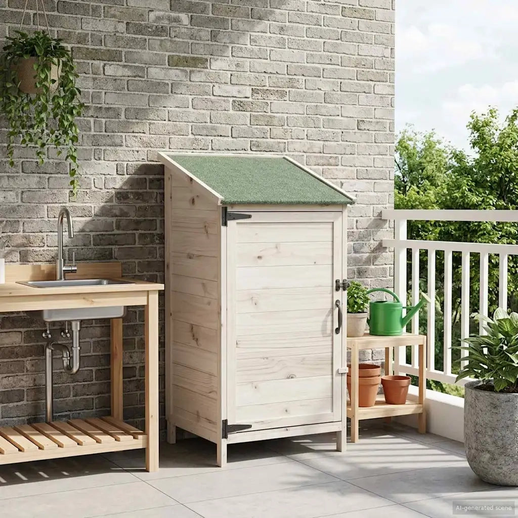 Capanno da Giardino Bianco 59 x 56 x 113,5 cm CFW4665707