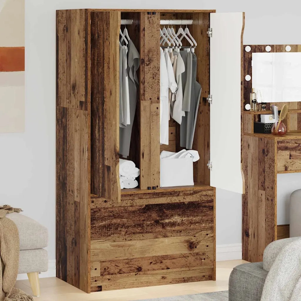 Guardaroba con cassetto Legno vecchio 79,5 x 49 x 156 cm 3406253