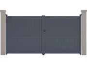 Cancello in alluminio "Maurice" - 349,5 x 180,9 cm - Grigio