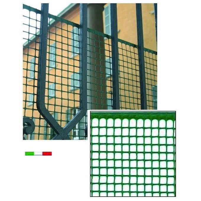 Vigor 79040 Rete Plastica Quadra HDPE Estruso Stabilizzato UV 10x10 50 m H 100 cm colore Marrone