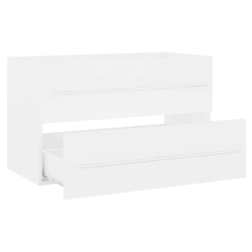 Mobile Lavabo | Armadio Lavabo Bianco 80x38,5x48 cm in Legno Multistrato