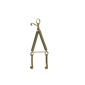 Appendipiatti a molla cm. 12-16 in filo di ottone con molle antiossido cm 12-16