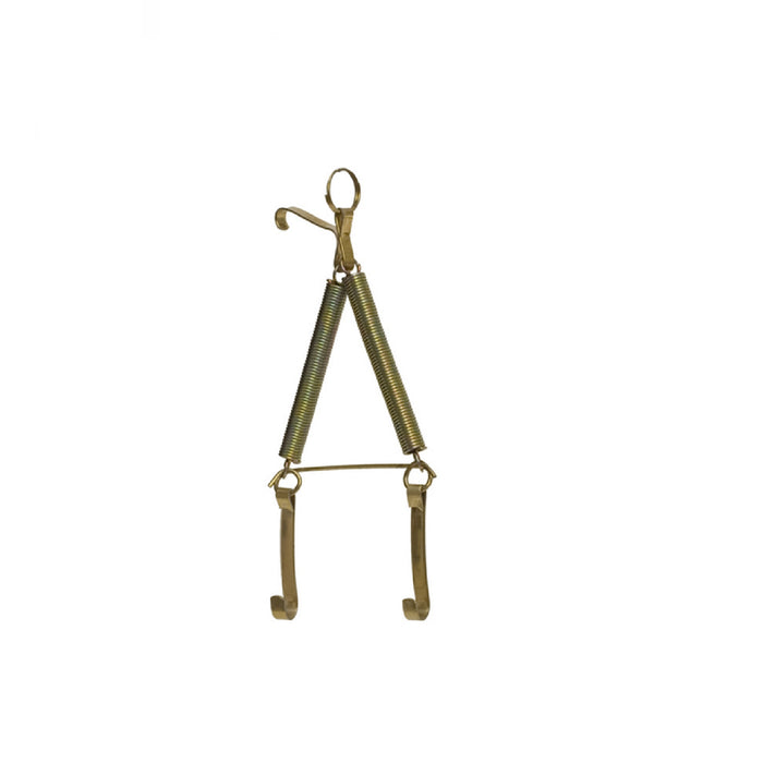 Appendipiatti a molla cm. 12-16 in filo di ottone con molle antiossido cm 12-16