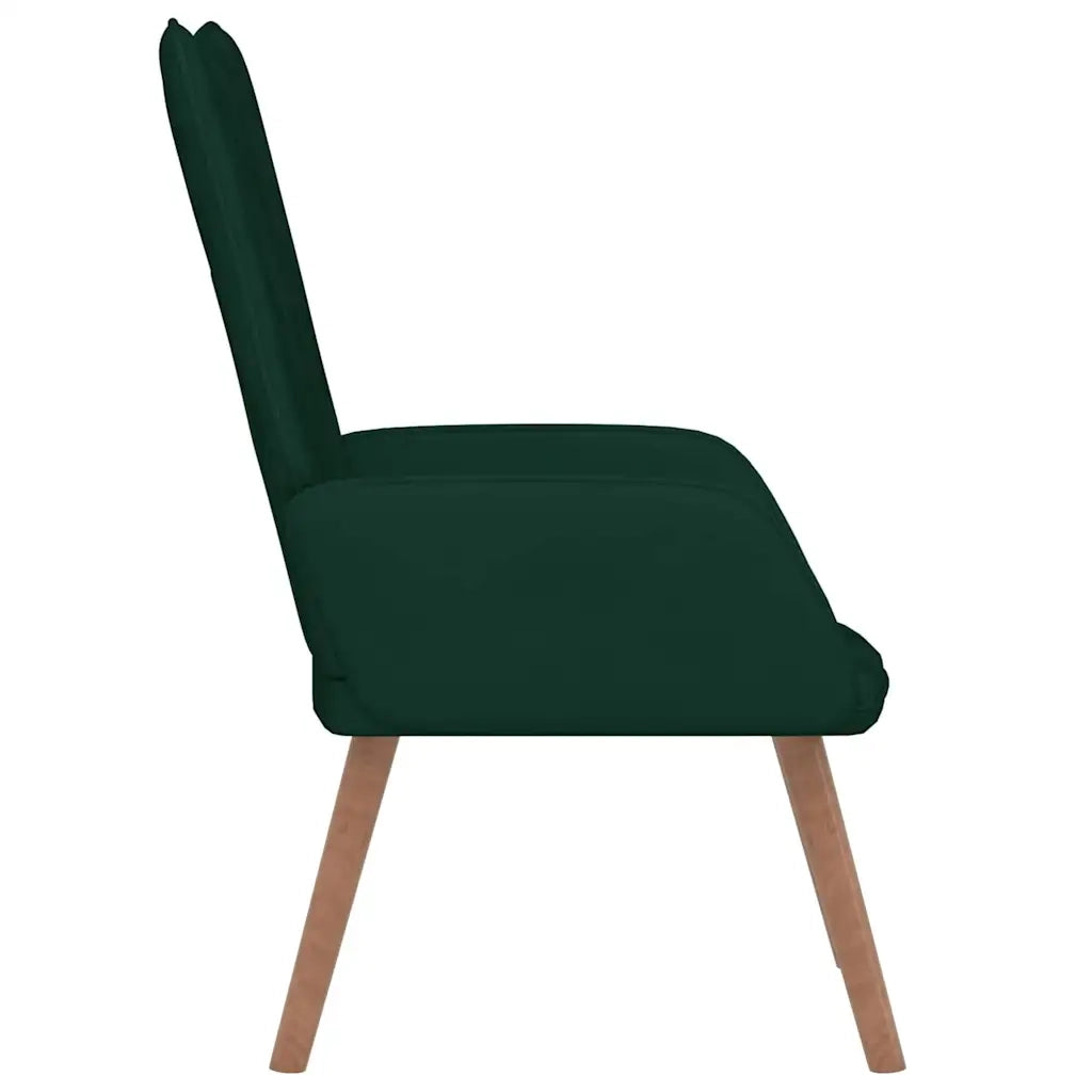 Poltrona Relax Verde Scuro in Velluto 327657