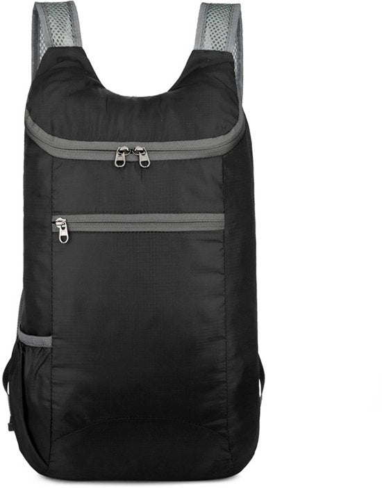 Borsa da viaggio leggera pieghevole - tessuto impermeabile Oxford - grande capacità - adatta per viaggi, escursioni, campeggio, bicicletta e altre attività all'aperto - unisex - 40*26*14cm - Nero