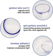 Set di 4 contenitori con coperchio - Piccola dimensione - Per salse e altro - Resistenti al congelamento, contenitori a immersione in freezer
