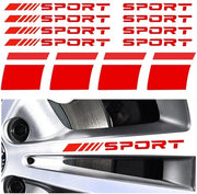 Accessori di sicurezza per auto - Sticker di gomma 12 pezzi - Reflettenti - Materiale vinile - Flessibili - Alta qualità