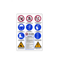 Cartello segnaletico CANTIERI EDILI in polionda cm 60x80