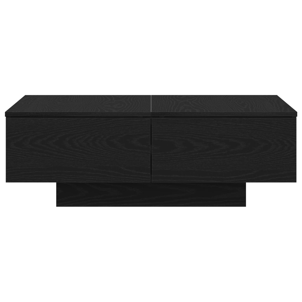 Tavolino da caffÃ¨  Nero Rovere 90x60x31 cm in legno ingegnerizzato