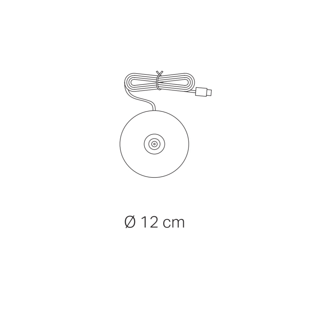 Zafferano Base di Ricarica a Contatto USB-A per Amelie - Wireless, Compatibile, Ricambio, 5V 1A, no spina