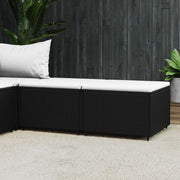 Poggiapiedi da Giardino con Cuscini in Polyrattan Nerocod mxl 130047