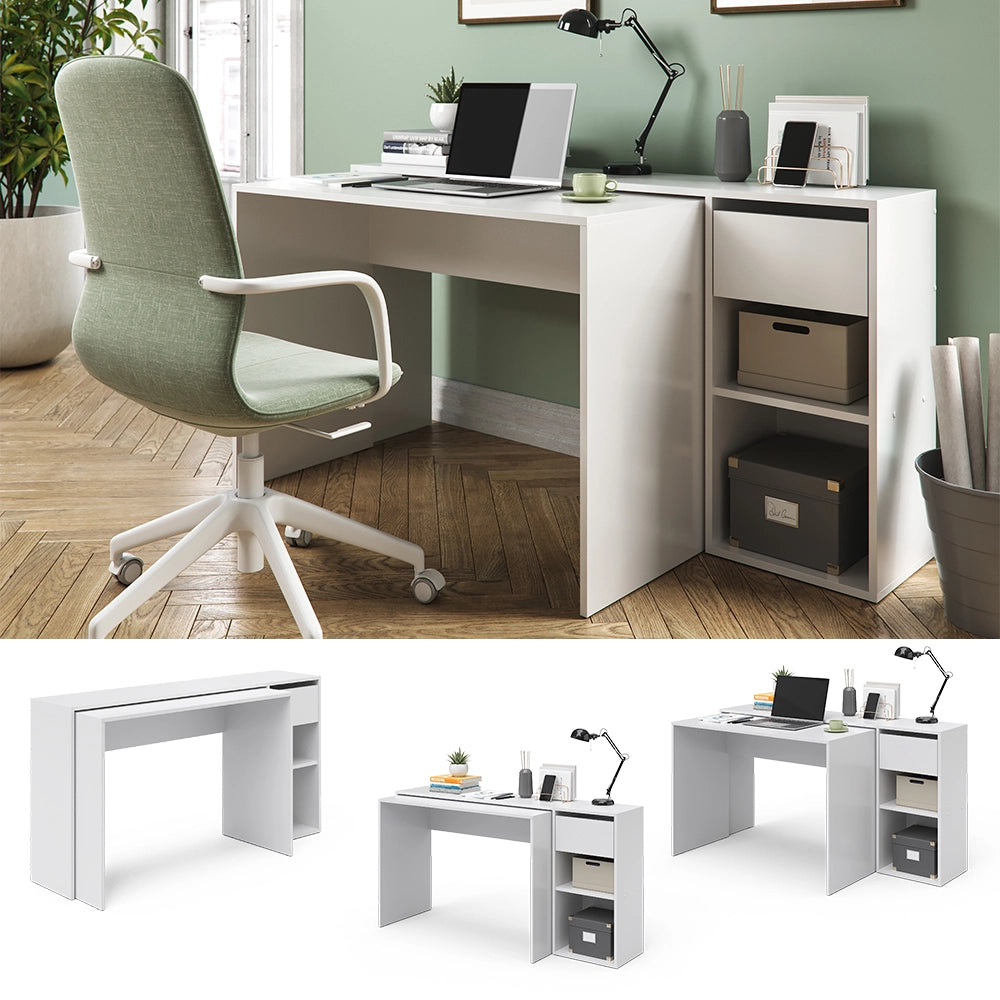 Vicco Scrivania Bianco 145 x 46.4 cm