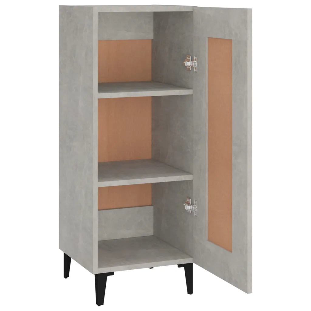 Credenza-Buffet-Armadio da cucina Grigio Cemento 34,5x34x90 cm in Legno Multistrato 982044