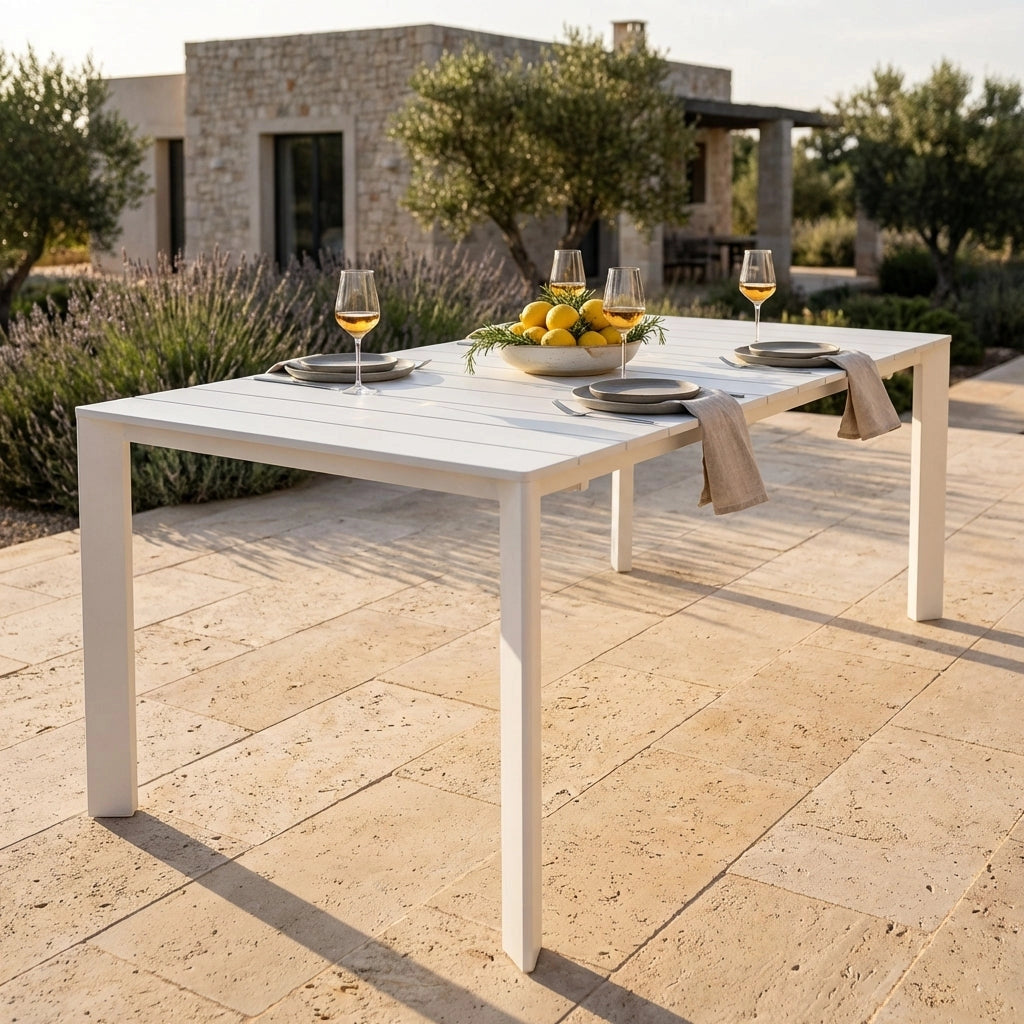 Tavolo da giardino allungabile in alluminio - DEUS